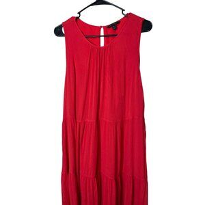 Banana Republic Red Maxi Dress Sleeveless